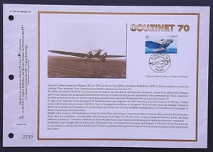 Feuillet CEF 1er jour 1482 2000 Aviation Couzinet 70 - Imagen 1 de 1