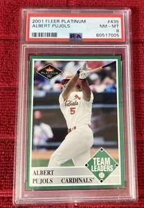 ALBERT PUJOLS 2001 Fleer Platinum #435 PSA 8 NM-MT RC Rookie - Picture 1 of 2