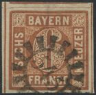 AD Bayern Mi.-Nr. 4 II Gestempelt gMR 545 Vilshofen zentrisch+klar, vollrandig 