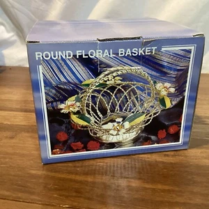 Runder Blumenkorb Metall - Neu in OVP - Bild 1 von 3