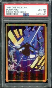 don!! roronoa zoro psa 10 one piece don!! carteonepiece prb01 jp onepiececard - Picture 1 of 4