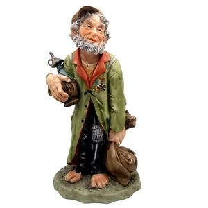 Capodimonte Pucci Natures Figur Nobleman #3178 Vintage Bisque Hobo Veteran - Bild 1 von 12