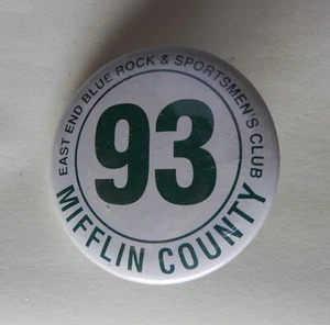 INSIGNIA PIN SOLAPA CLUB ROCK & SPORTSMEN'S BLUE END 1993 de colección Mifflin Co PA - Imagen 1 de 2
