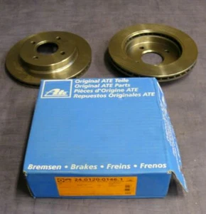 2 Pieces ATE Brake Discs Rear Ford Mondeo/Scorpio 24.0120-0146.1 NEW/REMAINDER - Picture 1 of 1
