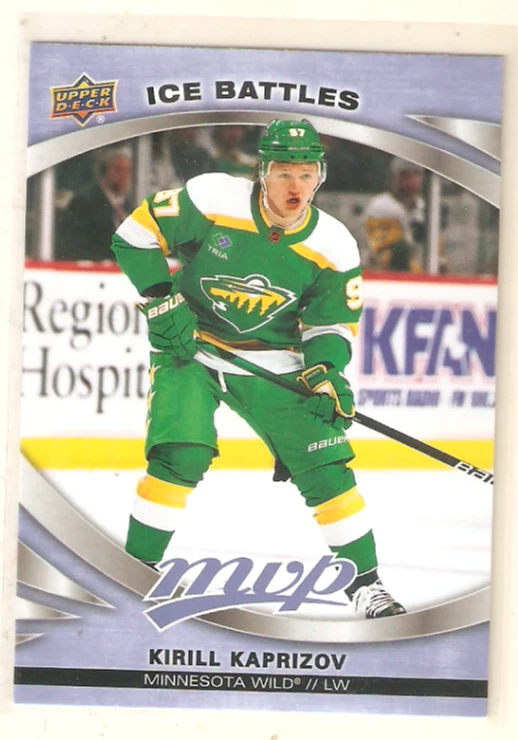 Kirill Kaprizov 2023-24 UD MVP Ice Battles Parallel #23 Wild - Image 1 of 1