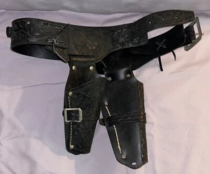 MATTEL  FANNER  DOUBLE  TWO GUN  HOLSTER AND BELT ONLY  C. 1960 - Picture 1 of 4