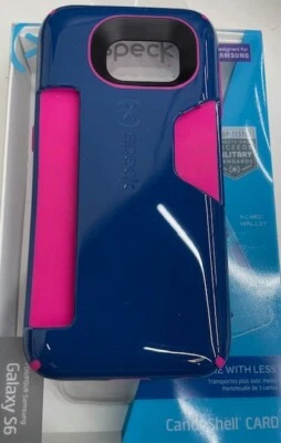 Funda delgada resistente SPECK Candy Shell CARD para Samsung Galaxy S6 - Azul Foto 1 de 3