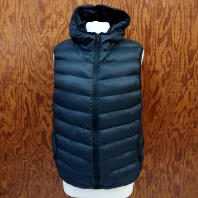 The Original Brave Soul London Sleeveless Vest Zipper Front Black Size M - Image 1 of 4