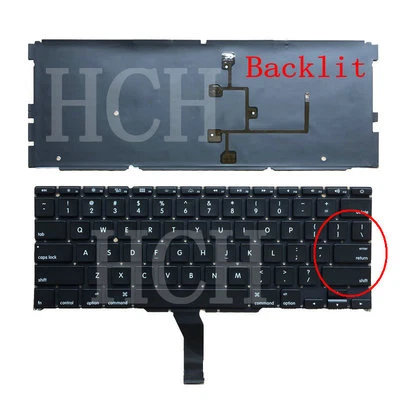 Keyboard US Backlit FOR Apple Macbook Air 11" A1370 A1465 MC968 MD223 2011-2014 - Image 1 of 3