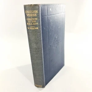 English Verse by W. Peacock Volume 2 Campion to the Ballads (1940, Hardcover) - Picture 1 of 20