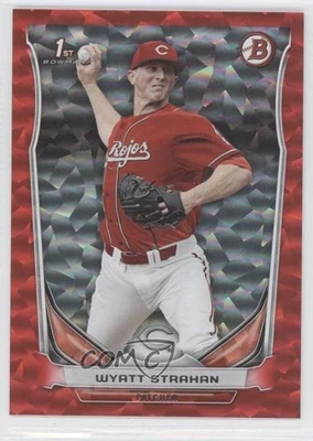 2014 Bowman Draft Red Ice /150 Wyatt Strahan #DP97 - Image 1 of 2