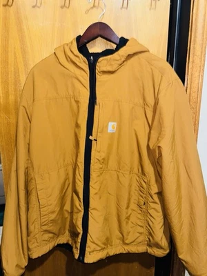 Chaqueta con Capucha Reversible Carhartt Hombre Vellón X Grande XL Rain Defender Foto 1 de 4
