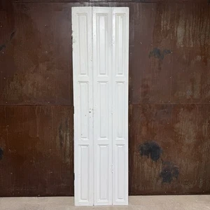 Alter Fensterladen Klappladen Innenbereich faltbar / um 1900 / H230 B64 S3,2cm - Bild 1 von 12