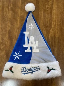 ForeverCollectible MLB Los Angeles Dodgers Holiday Mistletoe Christmas Santa Hat - Picture 1 of 7