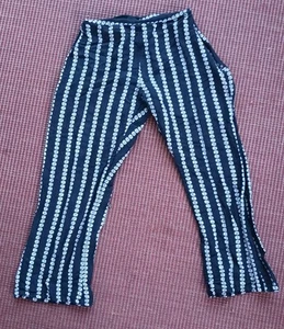 RVCA Women's Drip Dice Print High Waisted Cropped Pants size 24 Linen Viscose - Picture 1 of 8