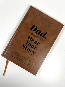 New Dad I Want To Hear Your Story Family Keepsake Journal Leather Book Gift NWT - Bild 1 von 5