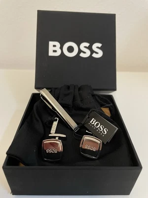 Gemelli E Ferma Cravatta Hugo Boss Originali con Astuccio - Immagine 1 di 4