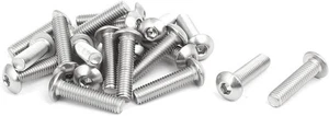Tornillos hexagonales de cabeza de botón de acero inoxidable M5x20 mm 304 20 piezas - Imagen 1 de 2