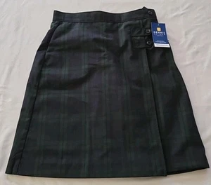 Dennis Uniform Girls J7 Blackwatch Plaid Skorts Plus 2in W/Tabs NEW - Picture 1 of 2