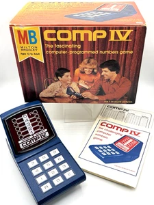 VTG '77 Milton Bradley Comp IV Electronic Tabletop Game Tested, Complete, IOB_ - Picture 1 of 24