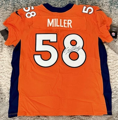Camiseta deportiva autografiada por Von Muller Nike On-Field Broncos - talla 52 nueva con etiquetas Foto 1 de 4