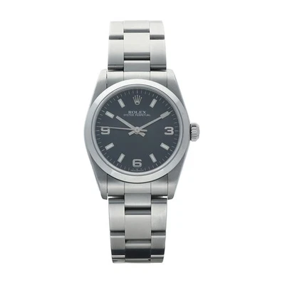 Rolex Oyster Perpetual 77080 Steel 30 mm Black Dial Automatic Women's Watch 2005 - Image 1 of 4