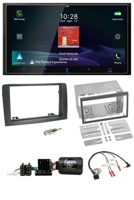 JVC USB Bluetooth 2DIN DAB Lenkrad Autoradio für Fiat Idea 2006-2012 grau - Bild 1 von 4