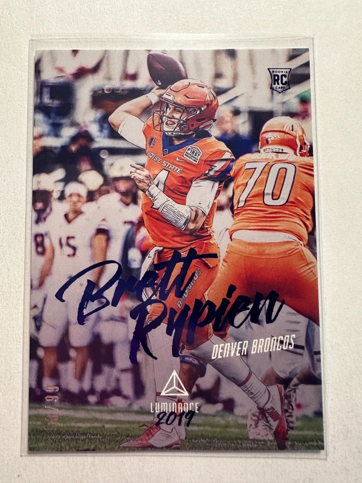 K63,356 - 2019 Panini Luminance Blue #138 Brett Rypien #/99 - Image 1 of 1