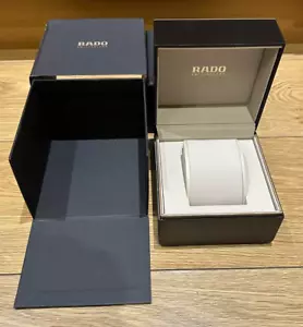 Genuine Original Current Rado Swiss Presentation Watch Box Case Complete Set - Picture 1 of 9