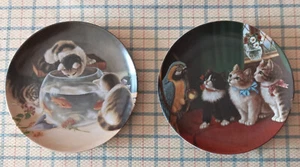 2 Wandteller Katzen - Kaiser Porzellan - wie NEU, in sehr guten Zustand - Bild 1 von 3