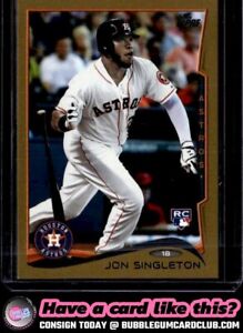 2014 Topps Update Jon Singleton Gold #/2014 Houston Astros