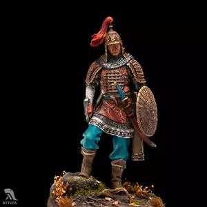 Juguete de lata pintado guerrero mongol soldado miniatura preventa | arte - Imagen 1 de 4