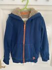 Mini Boden Boys Navy Blue Sherpa Lined Anorak Coat   Age 4 5 Years Exc