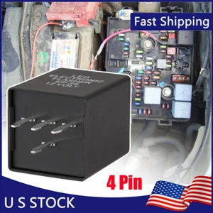 12V EP-29 LED Flasher Relay For Hyper Flash Turn Signal Decoder Load Equalizers - Foto 1 di 12