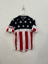 Twin Six cycling American Flag Red White Blue Jersey size Large Freedom Machine