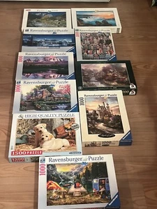 Puzzle-Konvolut 1000-1.500 Teile, Ravensburger, Schmidt, Clementoni Konvolut - Bild 1 von 7