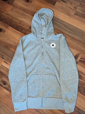 Converse All Star Grey Full Zip Hoodie VGC - Size Kids 12-13 Large - Adult XS • 19.34€