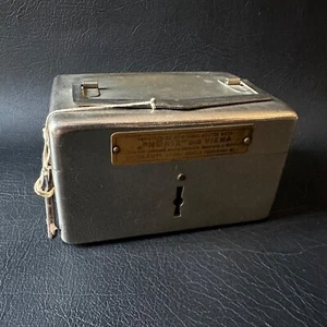 VINTAGE "PHONIX" DIN VIENA MONEY BOX LOCK BOX MADE IN ENGLAND WORKING w/ KEY - Picture 1 of 12