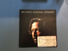 Eric Clapton Journeyman Tour Programme And Ticket To The Show