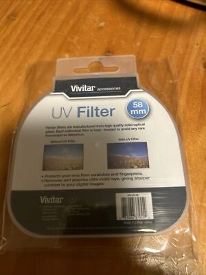 4  58mm Vivitar UV FILTERS NEW - Image 1 of 2