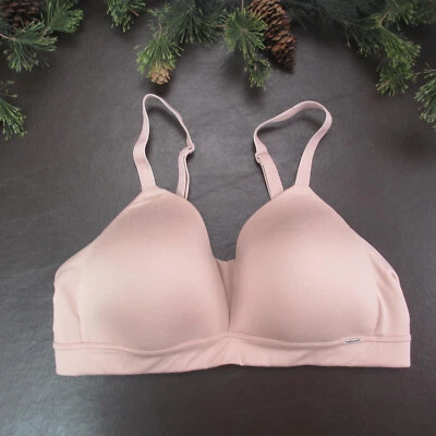 Sujetador Breezies 34C Rosa Acolchado Inalámbrico Cierre Ajustable Espalda Foto 1 de 4