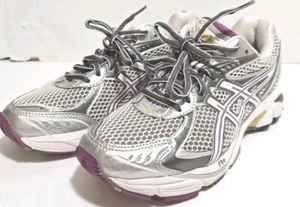Asics Running Jogging GT-2160 Shoes Womens 6.5 T155N Purple Silver Green - Picture 1 of 6