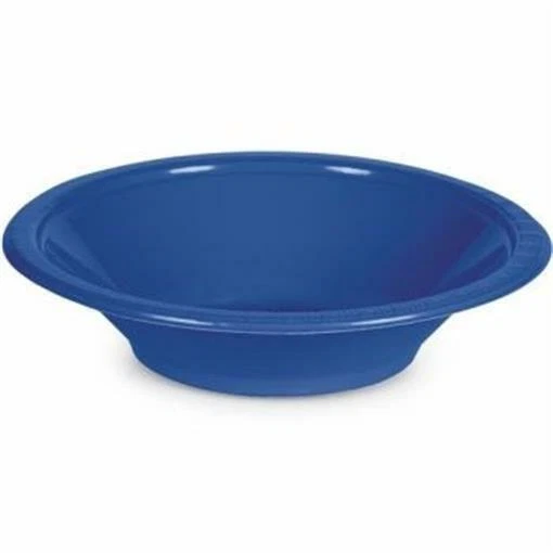 Cobalt Blue 12 oz Plastic Bowls 20 Pack Blue Tableware Decorations Supplies - Image 1 of 1