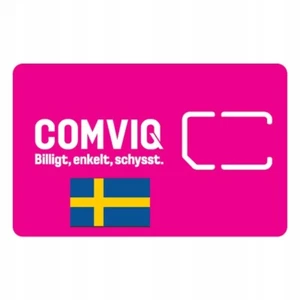 Comviq SE +46 Starter Szwecja SIM Card SMS OTP Code Aktywacja Blocket SMS - Picture 1 of 11