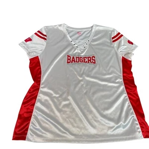 Knights Apparel Wisconsin Badgers Womens Size 2XL Jersey Shirt w/ Rhinestones - Picture 1 of 13