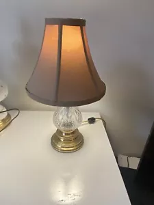 Waterford Blue Bell Fine Cut Crystal Table Accent Lamp - Picture 1 of 7