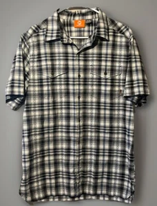 Merrell Men’s Short Sleeve Button Casual Shirt  Size Medium Great Design - Picture 1 of 7