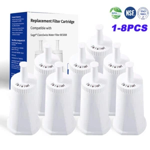 1-8 Pack Water Filter For Breville Bes990 BES920 BES980 Bes008 Coffee Machine - Picture 1 of 17