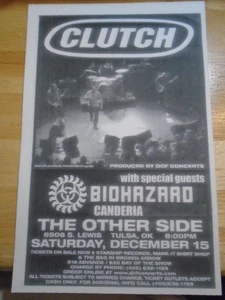 SELTENE Clutch Biohazard Candiria 2001 Tour KONZERTFLYER pure Rock Fury Oklahoma! - Bild 1 von 1