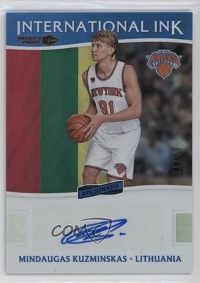 2016-17 Aficionado Artist's Proof Bronze /49 Mindaugas Kuzminskas Rookie Auto RC - Image 1 of 2
